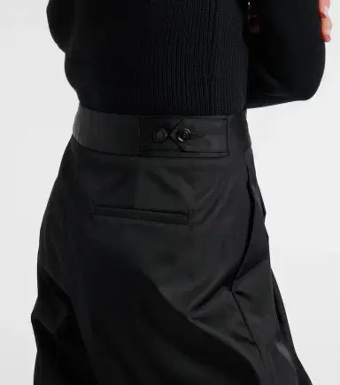 Alaïa Alaïa Cropped high-rise satin tapered pants | Thumbnail 5 Alaïa Alaïa Cropped high-rise satin tapered pants | Thumbnail 5