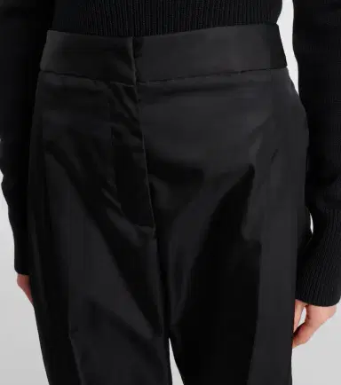 Alaïa Alaïa Cropped high-rise satin tapered pants | Thumbnail 6 Alaïa Alaïa Cropped high-rise satin tapered pants | Thumbnail 6