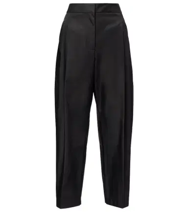 Alaïa Alaïa Cropped high-rise satin tapered pants | Thumbnail 1 Alaïa Alaïa Cropped high-rise satin tapered pants | Thumbnail 1