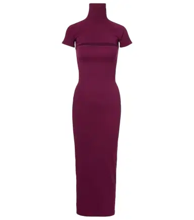 Alaïa Alaïa Second-Skin jersey midi dress | Thumbnail 1 Alaïa Alaïa Second-Skin jersey midi dress | Thumbnail 1