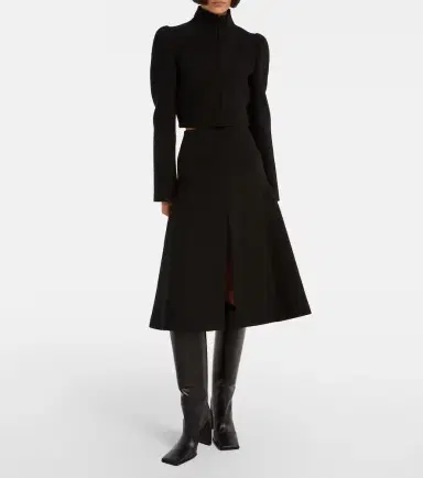 Alaia Alaïa Pleated midi skirt | Thumbnail 4 Alaia Alaïa Pleated midi skirt | Thumbnail 4