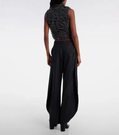 Alaïa Alaïa Wool barrel-leg pants | Thumbnail 3 Alaïa Alaïa Wool barrel-leg pants | Thumbnail 3