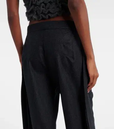 Alaïa Alaïa Wool barrel-leg pants | Thumbnail 4 Alaïa Alaïa Wool barrel-leg pants | Thumbnail 4