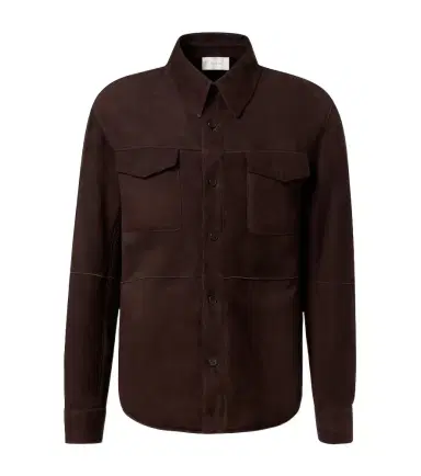 The Row Bento shearling-lined suede jacket | Thumbnail 1 The Row Bento shearling-lined suede jacket | Thumbnail 1