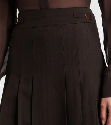 Gabriela Hearst Wesley pleated wool midi skirt | Thumbnail 5 Gabriela Hearst Wesley pleated wool midi skirt | Thumbnail 5