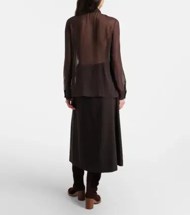 Gabriela Hearst Wesley pleated wool midi skirt | Thumbnail 6 Gabriela Hearst Wesley pleated wool midi skirt | Thumbnail 6