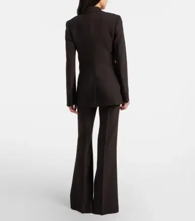 Gabriela Hearst Rhein high-rise wool flared pants | Thumbnail 3 Gabriela Hearst Rhein high-rise wool flared pants | Thumbnail 3