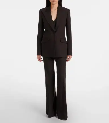 Gabriela Hearst Rhein high-rise wool flared pants | Thumbnail 4 Gabriela Hearst Rhein high-rise wool flared pants | Thumbnail 4