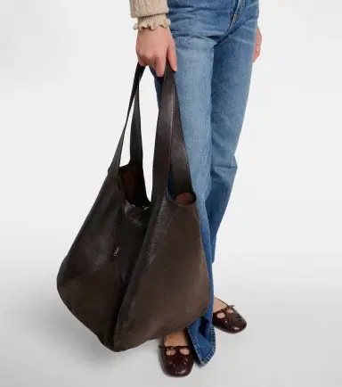 Chloé Chloé Chloé Balloon Medium leather and suede shopper | Thumbnail 5 Chloé Chloé Chloé Balloon Medium leather and suede shopper | Thumbnail 5