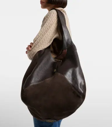 Chloé Chloé Chloé Balloon Medium leather and suede shopper | Thumbnail 6 Chloé Chloé Chloé Balloon Medium leather and suede shopper | Thumbnail 6