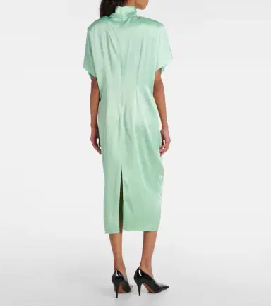 Stella McCartney Satin midi dress | Thumbnail 5 Stella McCartney Satin midi dress | Thumbnail 5