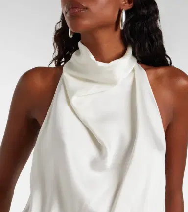 Stella McCartney Halterneck satin top | Thumbnail 6 Stella McCartney Halterneck satin top | Thumbnail 6
