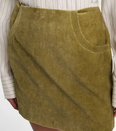 Blaze Milano Blazé Milano Coci high-rise cotton velvet miniskirt | Thumbnail 3 Blaze Milano Blazé Milano Coci high-rise cotton velvet miniskirt | Thumbnail 3