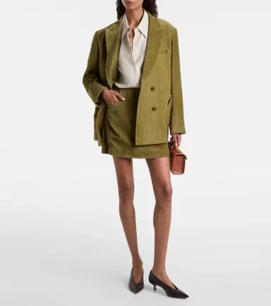 Blaze Milano Blazé Milano Coci high-rise cotton velvet miniskirt | Thumbnail 4 Blaze Milano Blazé Milano Coci high-rise cotton velvet miniskirt | Thumbnail 4