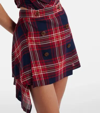 Vivienne Westwood Plaid asymmetric miniskirt | Thumbnail 2 Vivienne Westwood Plaid asymmetric miniskirt | Thumbnail 2