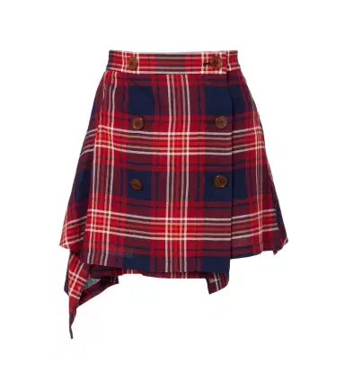 Vivienne Westwood Plaid asymmetric miniskirt | Thumbnail 1 Vivienne Westwood Plaid asymmetric miniskirt | Thumbnail 1