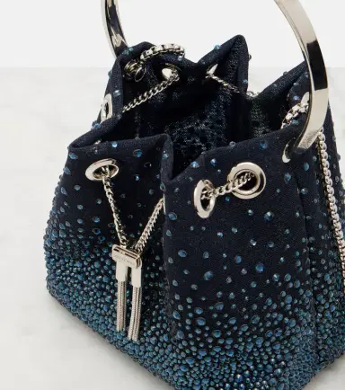 Jimmy Choo Bon Bon embellished mesh bucket bag | Thumbnail 4 Jimmy Choo Bon Bon embellished mesh bucket bag | Thumbnail 4