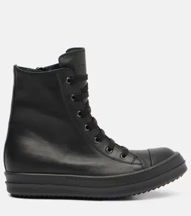 Rick Owens High Top Sneaks leather sneakers | Thumbnail 4 Rick Owens High Top Sneaks leather sneakers | Thumbnail 4