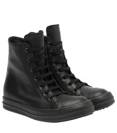 Rick Owens High Top Sneaks leather sneakers | Thumbnail 1 Rick Owens High Top Sneaks leather sneakers | Thumbnail 1