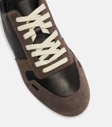 Rick Owens Minimal leather and suede sneakers | Thumbnail 3 Rick Owens Minimal leather and suede sneakers | Thumbnail 3