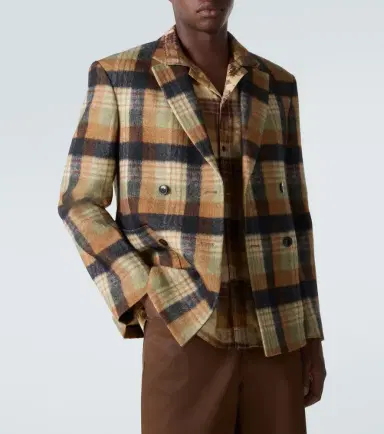 Dries Van Noten Checked wool blazer | Thumbnail 3 Dries Van Noten Checked wool blazer | Thumbnail 3