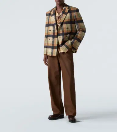 Dries Van Noten Checked wool blazer | Thumbnail 4 Dries Van Noten Checked wool blazer | Thumbnail 4