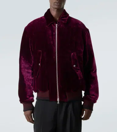 Dries Van Noten Velvet bomber jacket | Thumbnail 4 Dries Van Noten Velvet bomber jacket | Thumbnail 4