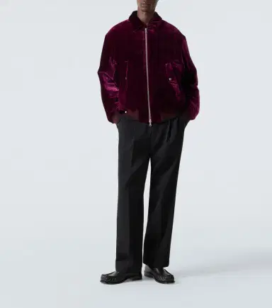 Dries Van Noten Velvet bomber jacket | Thumbnail 5 Dries Van Noten Velvet bomber jacket | Thumbnail 5