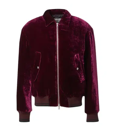 Dries Van Noten Velvet bomber jacket | Thumbnail 1 Dries Van Noten Velvet bomber jacket | Thumbnail 1