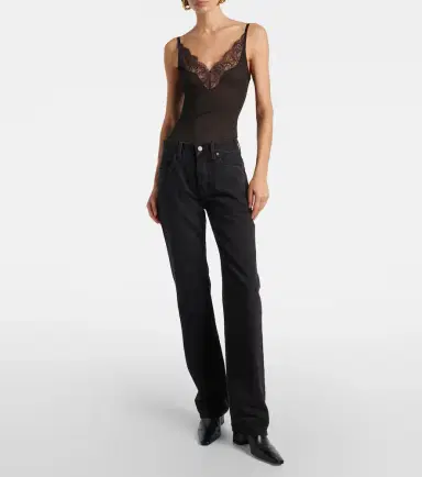 Saint Laurent Nico mid-rise straight jeans | Thumbnail 4 Saint Laurent Nico mid-rise straight jeans | Thumbnail 4