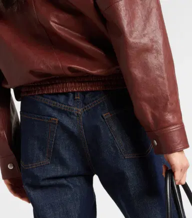 Magda Butrym Leather bomber jacket | Thumbnail 2 Magda Butrym Leather bomber jacket | Thumbnail 2