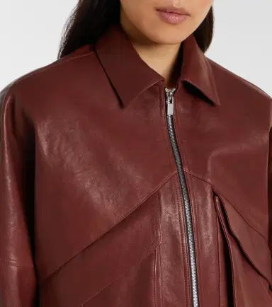 Magda Butrym Leather bomber jacket | Thumbnail 5 Magda Butrym Leather bomber jacket | Thumbnail 5
