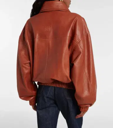 Magda Butrym Leather blouson jacket | Thumbnail 4 Magda Butrym Leather blouson jacket | Thumbnail 4