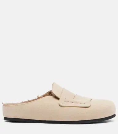 Jacquemus Shearling-lined suede mules | Thumbnail 4 Jacquemus Shearling-lined suede mules | Thumbnail 4