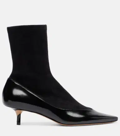 Jacquemus Tourni leather and suede ankle boots | Thumbnail 3 Jacquemus Tourni leather and suede ankle boots | Thumbnail 3