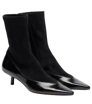 Jacquemus Tourni leather and suede ankle boots | Thumbnail 1 Jacquemus Tourni leather and suede ankle boots | Thumbnail 1