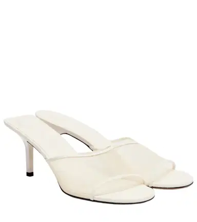 Jacquemus Leather-trimmed canvas sandals | Thumbnail 1 Jacquemus Leather-trimmed canvas sandals | Thumbnail 1