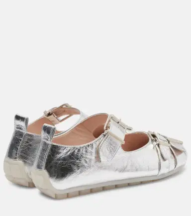 Simone Rocha Buckle Ballerina Grip leather ballet flats | Thumbnail 3 Simone Rocha Buckle Ballerina Grip leather ballet flats | Thumbnail 3