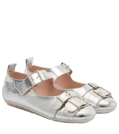 Simone Rocha Buckle Ballerina Grip leather ballet flats | Thumbnail 1 Simone Rocha Buckle Ballerina Grip leather ballet flats | Thumbnail 1