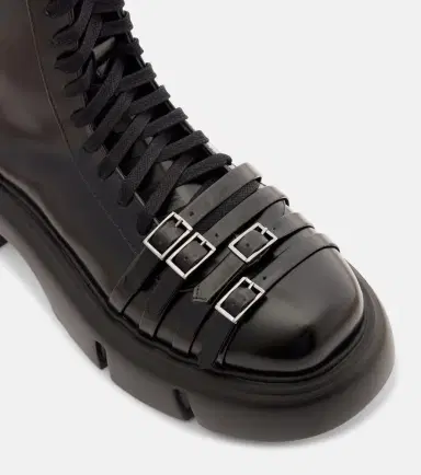 Simone Rocha Platform leather combat boots | Thumbnail 2 Simone Rocha Platform leather combat boots | Thumbnail 2