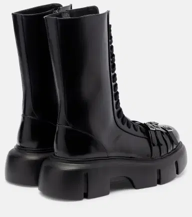 Simone Rocha Platform leather combat boots | Thumbnail 3 Simone Rocha Platform leather combat boots | Thumbnail 3