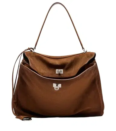 Balenciaga Rodeo Medium suede shoulder bag | Thumbnail 1 Balenciaga Rodeo Medium suede shoulder bag | Thumbnail 1