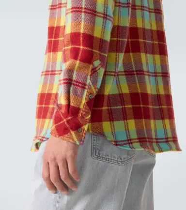 God's True Cashmere Plaid cashmere shirt with labradorite | Thumbnail 2 God's True Cashmere Plaid cashmere shirt with labradorite | Thumbnail 2