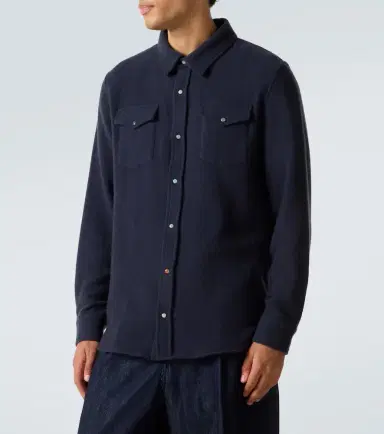 God's True Cashmere Cashmere shirt with emerald | Thumbnail 2 God's True Cashmere Cashmere shirt with emerald | Thumbnail 2