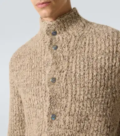 God’s True Cashmere Cashmere bouclé cardigan with labradorite | Thumbnail 5 God’s True Cashmere Cashmere bouclé cardigan with labradorite | Thumbnail 5