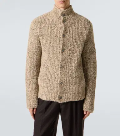 God’s True Cashmere Cashmere bouclé cardigan with labradorite | Thumbnail 6 God’s True Cashmere Cashmere bouclé cardigan with labradorite | Thumbnail 6