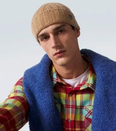 God's True Cashmere Cashmere beanie with lapis lazuli | Thumbnail 3 God's True Cashmere Cashmere beanie with lapis lazuli | Thumbnail 3