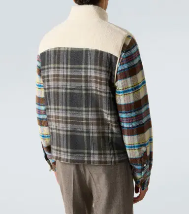 God's True Cashmere Reversible cashmere and wool vest with emerald | Thumbnail 3 God's True Cashmere Reversible cashmere and wool vest with emerald | Thumbnail 3