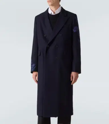 Dries Van Noten Floral double-breasted wool coat | Thumbnail 4 Dries Van Noten Floral double-breasted wool coat | Thumbnail 4