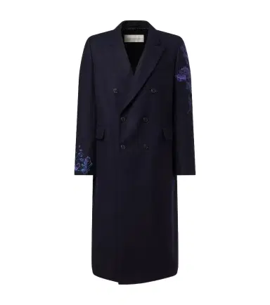 Dries Van Noten Floral double-breasted wool coat | Thumbnail 1 Dries Van Noten Floral double-breasted wool coat | Thumbnail 1